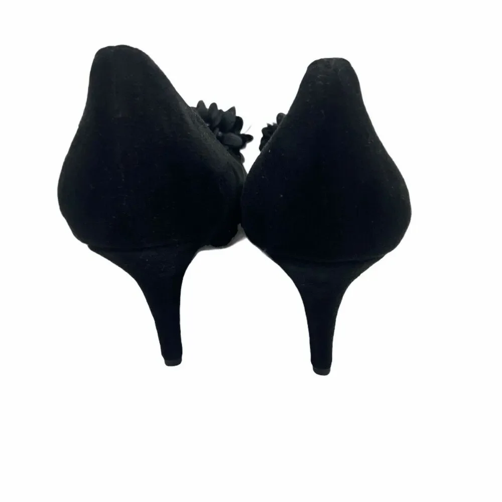 Andiamo Stiletto Pump Heels Women's Delish 751195 Black Gray Slip On Size 8.5 M